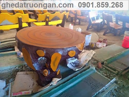 cách sản xuất bàn ghế đá