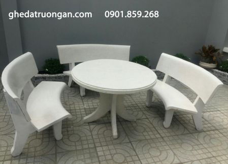 kích thước bàn ghế đá bao nhiêu