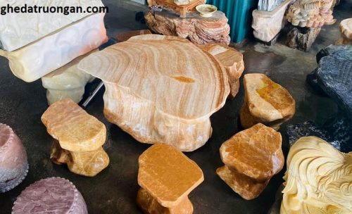 bộ bàn ghế đá tự nhiên