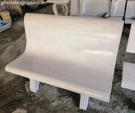ghế đá liền tựa trắng