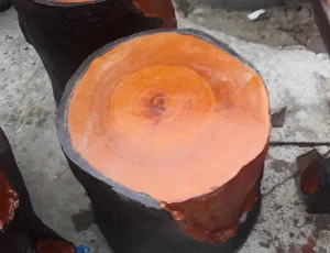 đôn ghế đá giả gỗ gốc cây