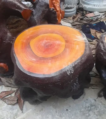 đôn ghế giả gỗ 3 chân