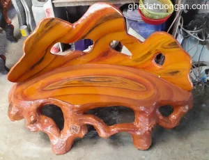 ghế đá giả gỗ cao cấp